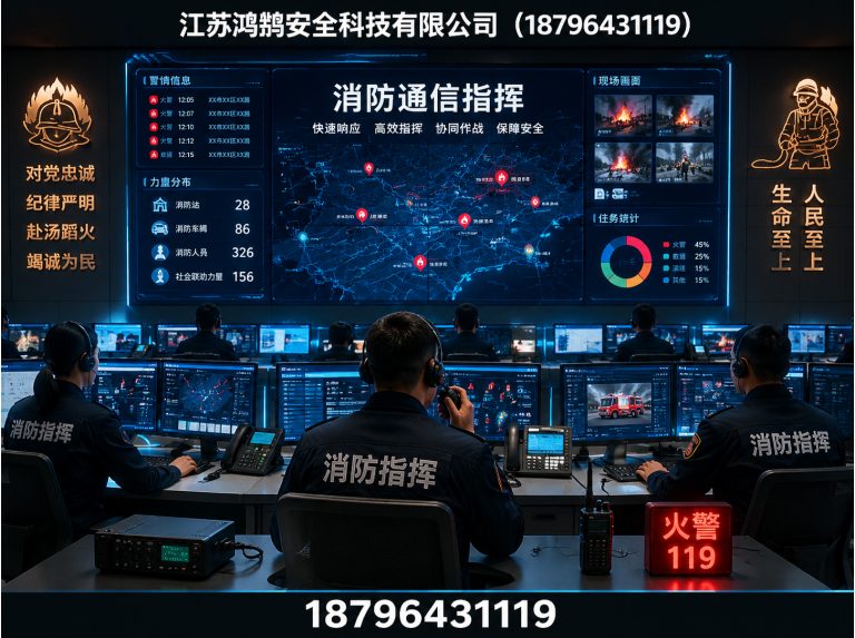 克拉玛依消防通信指挥展示图